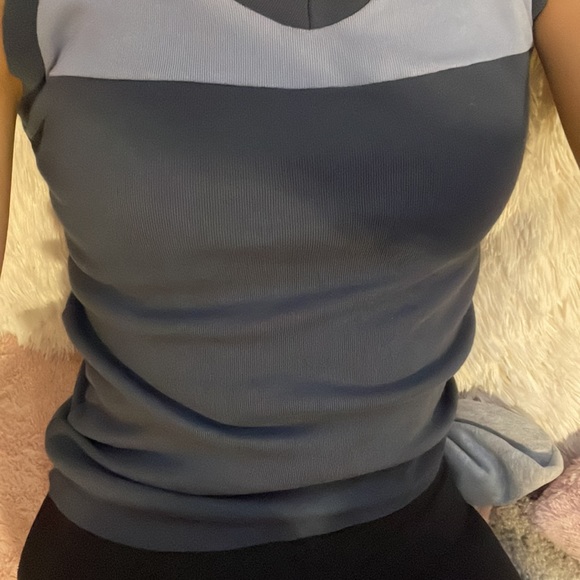 Brandy Melville sleeveless blue top, preppy - Picture 1 of 3